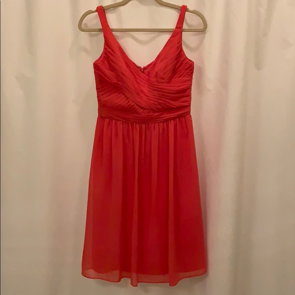 David’s Bridal Short Pink Dress